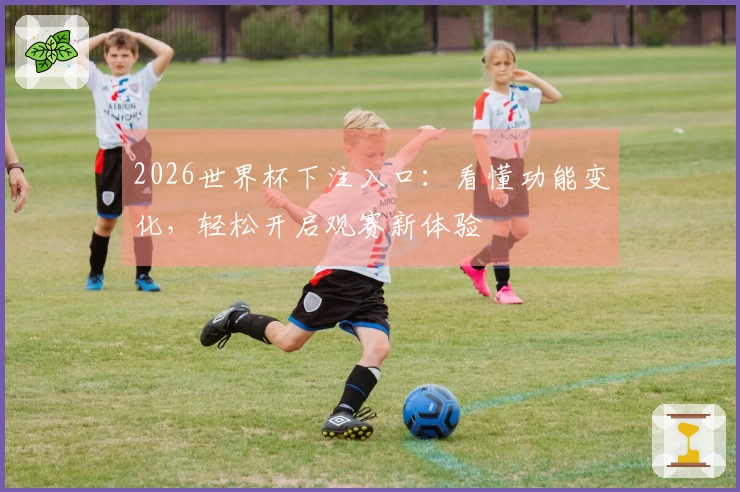 2026世界杯下注入口：看懂功能变化，轻松开启观赛新体验
